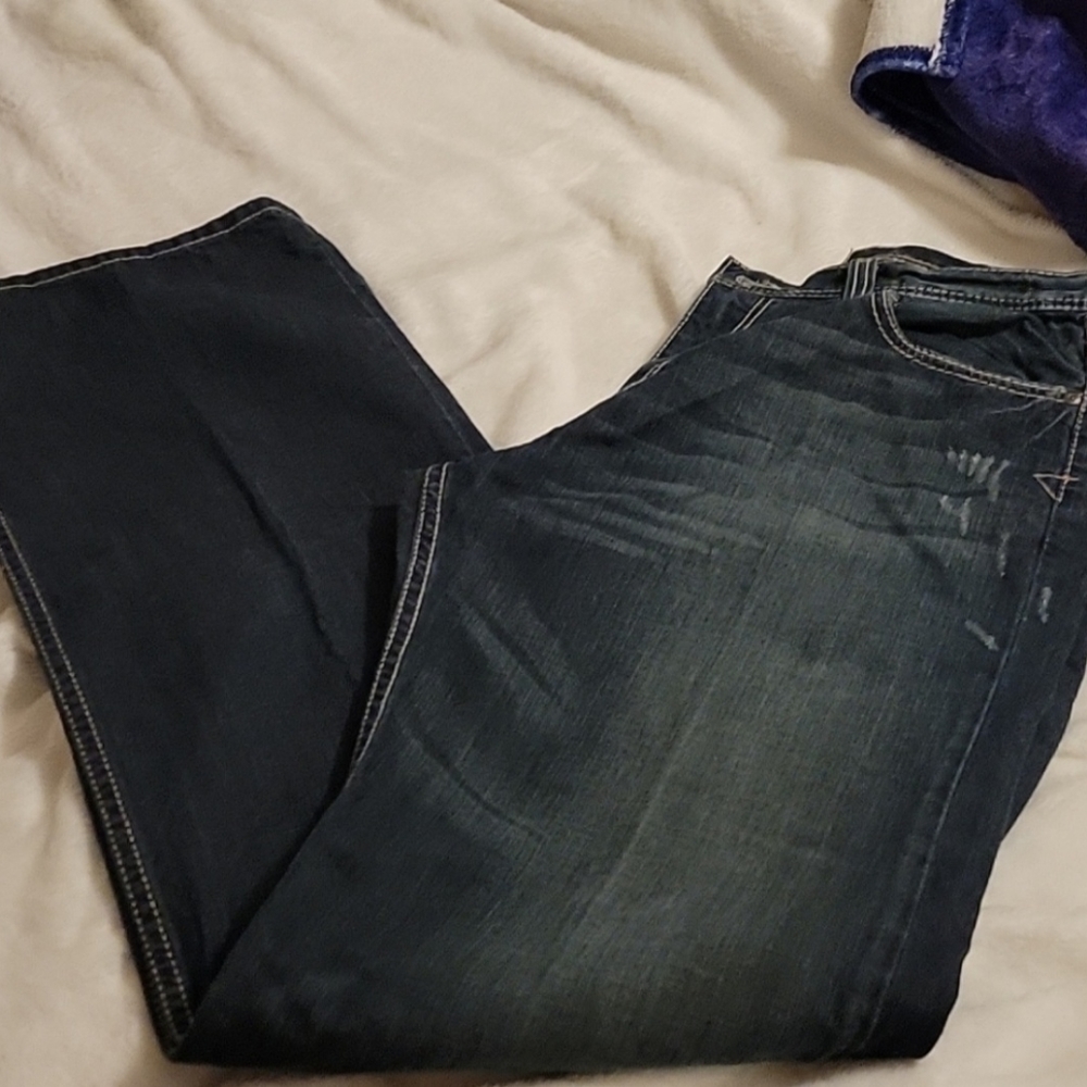 Men's BKE 35M straight leg slim jeans. 34x36.